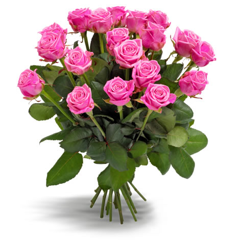 van nu af aan bleek Rauw Roze rozen boeket - via 123BloemenBestellen.nl